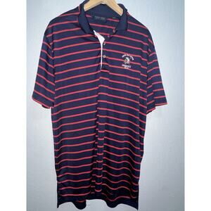Polo Ralph Lauren Mens XL Golf Polo Navy 2018 US Open Shinnecock Hills Striped